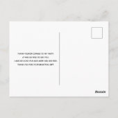 Cute Lama Patroon op Stippen Dank Je Briefkaart (Achterkant)