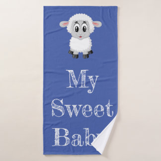 Cute Lamb Bad Handdoek