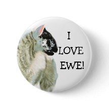 Cute Lamb houdt van Ewe