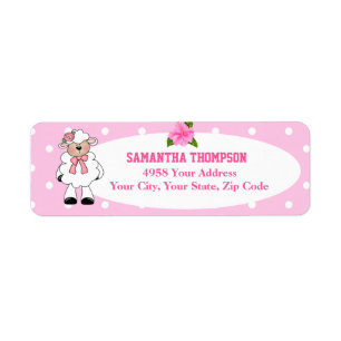 Cute Lamb Return Label