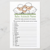 Cute Lambs Baby Animals Name Game (Voorkant)