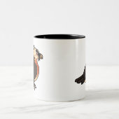 Cute Lammergeier Tweekleurige Koffiemok (Center)