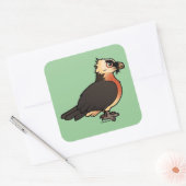 Cute Lammergeier Vierkante Sticker (Envelop)