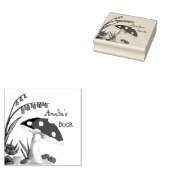 Cute Land Paddenstoel Boekplaat Rubberstempel (Gestempeld)
