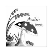 Cute Land Paddenstoel Boekplaat Rubberstempel (Afrduk)