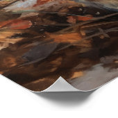 Cute LaPerm Cat Art Imprimer Poster (Coin)