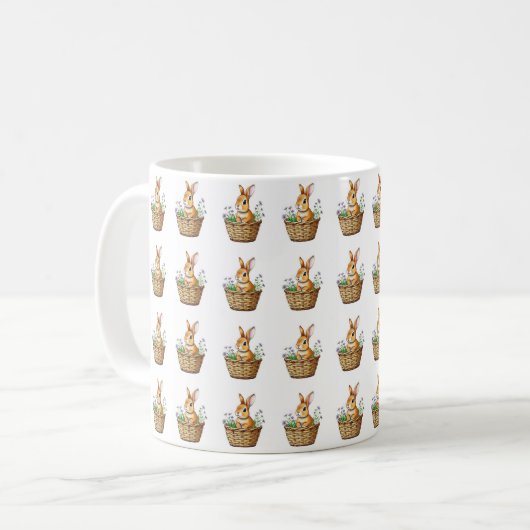 Cute lapin café Mug (Devant gauche)