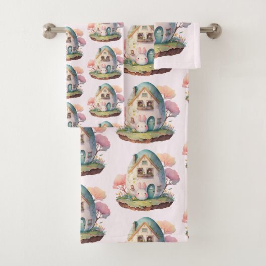 Cute lapin lapin rose Kawaii Style Motif (En situation)