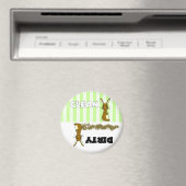 Cute lapin propre / Lave-vaisselle sale Magnet (In Situ (Lave-vaisselle))