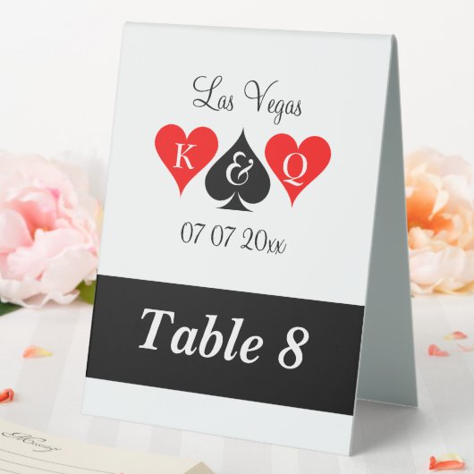 Cute Las Vegas mariage numéro de table signes de t (In SItu (Mariage))