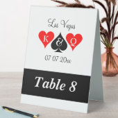 Cute Las Vegas mariage numéro de table signes de t (En SItu (Tableau))