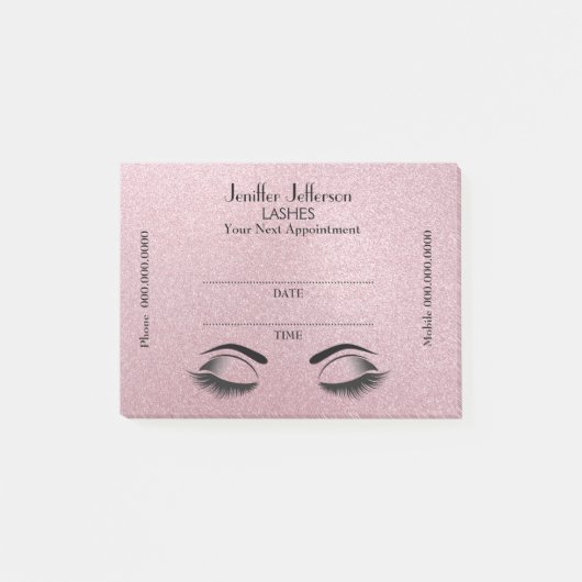 Cute Lashes Appointment Post-it® notes (Voorkant)