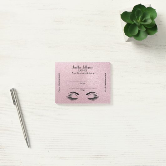 Cute Lashes Appointment Post-it® notes (Kantoor)