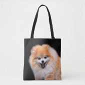 Cute Laughing Pomeranian Dog Draagtas (Voorkant)