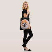 Cute Laughing Pomeranian Dog Draagtas (Op model)