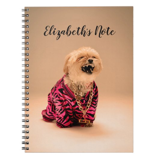 Cute Laughing Shih Tzu Personalized Notitieboek (Voorkant)