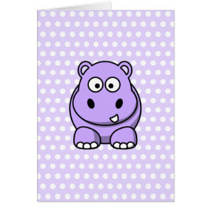 Cute Lavender Hippo