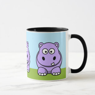 Cute Lavender Hippo Mok