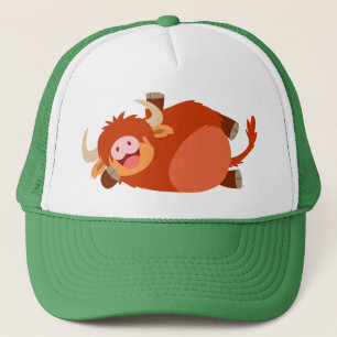Cute Lazy Cartoon Highland Cow Pet