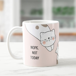 Cute Lazy Nom du chat Mug Amoureux des chats rose