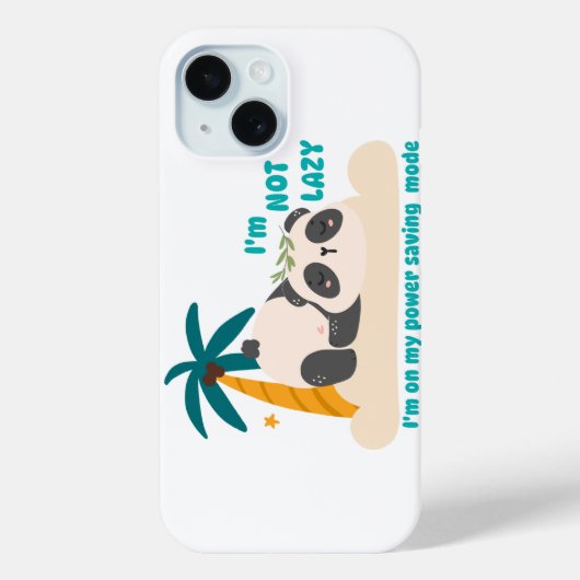 Cute lazy panda Case-Mate iPhone case (Achterkant)