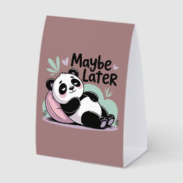 Cute Lazy Panda – “Maybe Later” Relaxing Panda