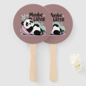 Cute Lazy Panda – “Maybe Later” Relaxing Panda Handwaaier (Voorkant en achterkant)