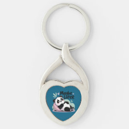 Cute Lazy Panda – “Maybe Later” Relaxing Panda Sleutelhanger