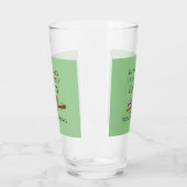 Cute Lazy Sloth Hanging on Tree Funny Text Glas (Links)