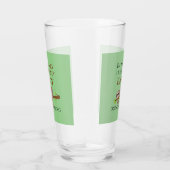Cute Lazy Sloth Hanging on Tree Funny Text Glas (Rechts)