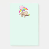 Cute Lazy Sloth met Sun & Rainbow Post-it® Notes (Voorkant)