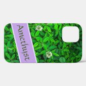 Cute Leafy Botanical Personalised Pattern Case-Mate iPhone Case (Achterkant (horizontaal))