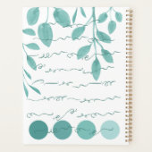 Cute Leafy Botanique Nom personnalisé (Dos)