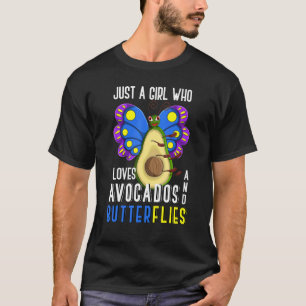 Cute leidt alleen een meisje in dat van Avocados h T-shirt