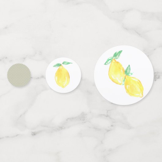 Cute Lemon Babyshower décor confetti (Devant)