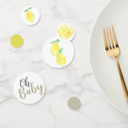 Cute Lemon Babyshower décor confetti (Groupe)