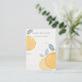 Cute Lemon Bold Earring Ketting Display Visitekaartje (Staand voorkant)