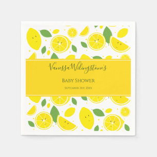 Cute Lemon Citrus Fruit Baby shower Servet