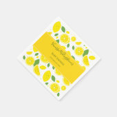 Cute Lemon Citrus Fruit Baby shower Servet (Hoek)
