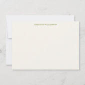 Cute Lemon Fruit Watercolor Pattern Personalized Notitiekaartje (Voorkant)