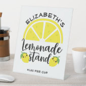 Cute Lemon Lemonade Stand Garden Flag Reclamebord Met Voetstuk (Insitu)