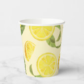 Cute Lemon Pattern Papieren Bekers (Links)