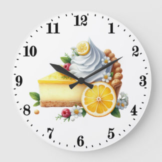 Cute lemon pie lovers kitchen grote klok