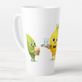 Cute Lemon Tea Friends – 17oz Latte Mug (Angle gauche)