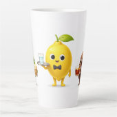 Cute Lemon Tea Friends – 17oz Latte Mug (Devant)