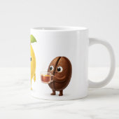 Cute Lemon Tea Friends – Jumbo Mug for Coffee & Te (Droite)