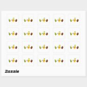 Cute Lemon Tea Friends – Sticker (Feuille)