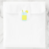Cute Lemonade Ronde Sticker (Tas)