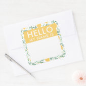 Cute Lemons Hallo mijn naam is Sticker (Envelop)