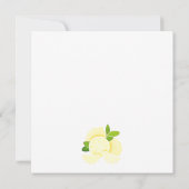Cute Lemons limes agrumes Baby shower Invitation (Dos)